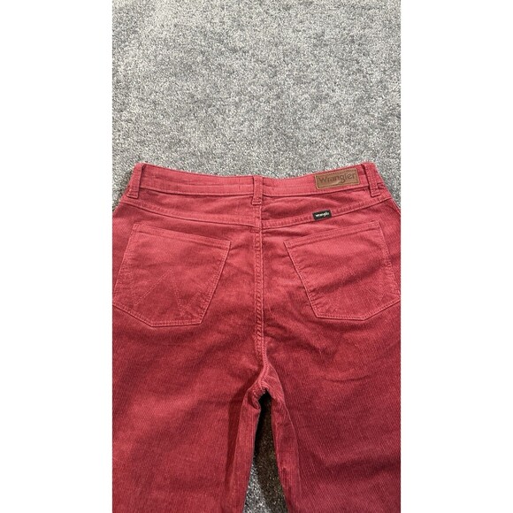 Wrangler Womens Corduroy Pants Size 8 Brick Red High Rise Bold Boot Cut - Picture 4 of 8